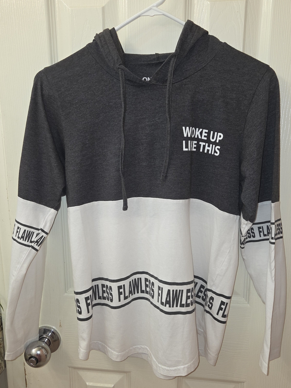 Woke Up Like This Two-Tone Hoodie